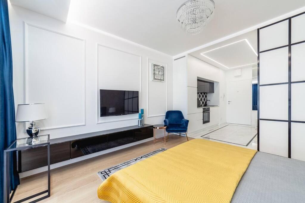 Stylowy Apartament Centrum Warszawy Z Tarasem Varsó Kültér fotó